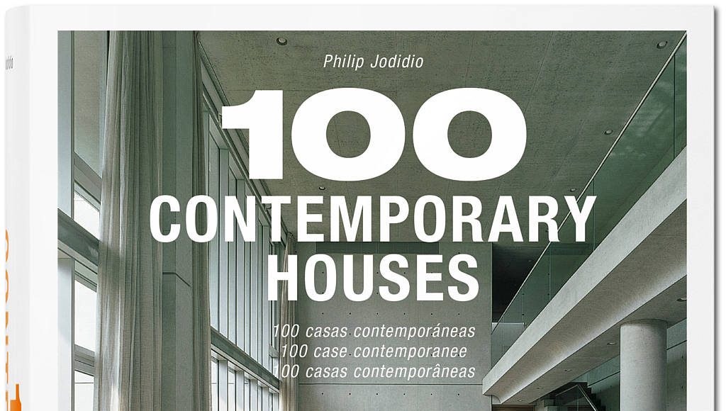 Cover of the Italian, Spanish, Portuguese edition of 100 Casas Contemporáneas : Copyright © TASCHEN