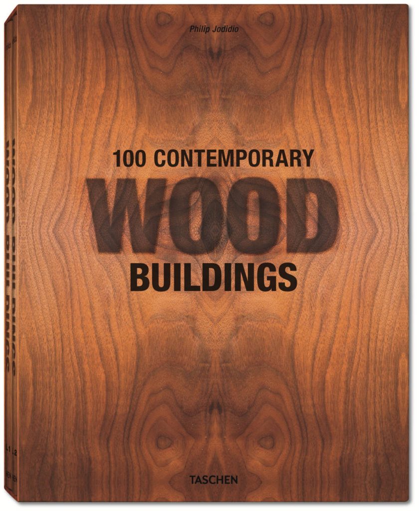 100 Contemporary Wood Buildings by Philip Jodidio, Tapa dura, estuche con 2 vols., 24 x 30.5 cm, 656 páginas : Portada © TASCHEN