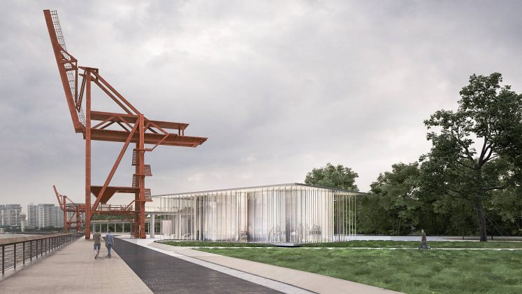 The Cloud Pavilion Exterior by Schmidt Hammer Lassen Architects : Render © Schmidt Hammer Lassen Architects