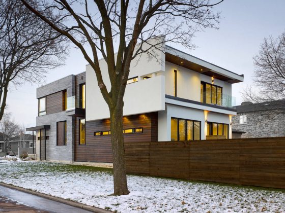 Garden Void House - Vista Exterior View desde el Suroeste : Photo credit © Tom Arban