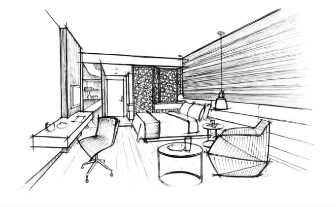 Radisson Blu Marrakech Sketch Perspective : Photo credit © Atelier Pod