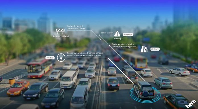 Traffic probe data combined with sensor technology can make driving safer : Photo © HERE