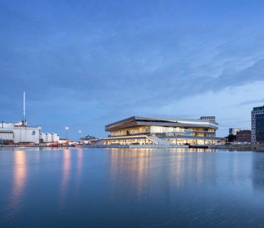 Dokk1 View from the Harbor by Schmidt Hammer Lassen Architects : Photo © Schmidt Hammer Lassen Architects