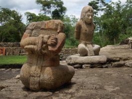 Esculturas de cautivos fueron hechas durante crisis de las grandes urbes mayas : Foto © Mauricio Marat INAH