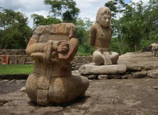 Esculturas de cautivos fueron hechas durante crisis de las grandes urbes mayas : Foto © Mauricio Marat INAH