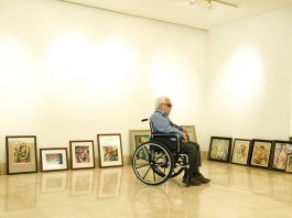 Premier del Documental El Vendedor de Orquídeas sobre el artista Oswaldo Vigas Oswaldo Vigas in The Orchid Seller : Photo credits © Fundación Oswaldo Vigas