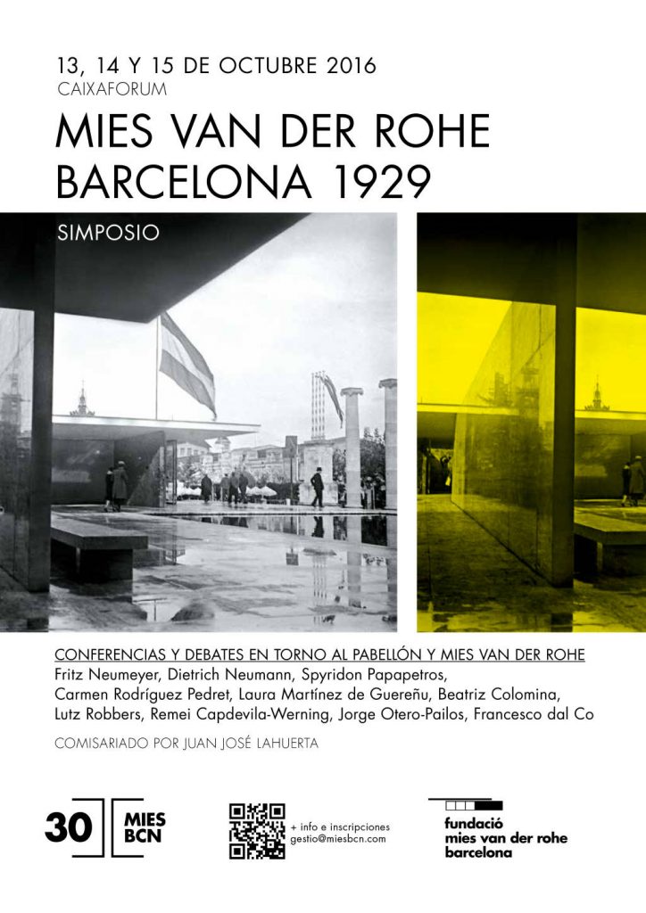 Simposio Mies van der Rohe – Barcelona, 1929 : Photo © Fundació Mies van der Rohe