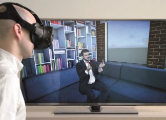 Justo en el centro de la acción con lentes de RV: Un nuevo sistema de cámaras representa virtualmente a las personas de forma natural y realista : Photo © Fraunhofer HHI