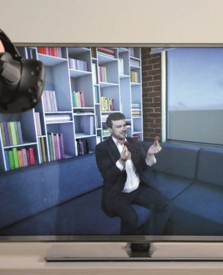 Reconstrucción Virtual 3D del Cuerpo Humano Justo en el centro de la acción con lentes de RV: Un nuevo sistema de cámaras representa virtualmente a las personas de forma natural y realista : Photo © Fraunhofer HHI