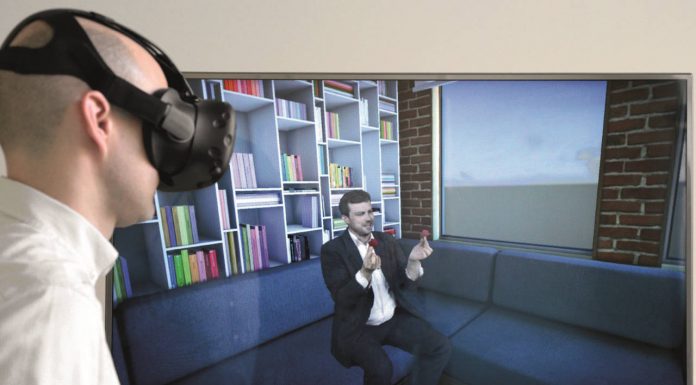 Reconstrucción Virtual 3D del Cuerpo Humano Justo en el centro de la acción con lentes de RV: Un nuevo sistema de cámaras representa virtualmente a las personas de forma natural y realista : Photo © Fraunhofer HHI