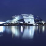 A key feature of the Singapore Sports Hub is the integration of retail restaurant and office space around the stadium. The seamless physical connectivity between these spaces ensures that the precinct is continually busy and active on event and non-event days : Photo credit © Franklin Kwan