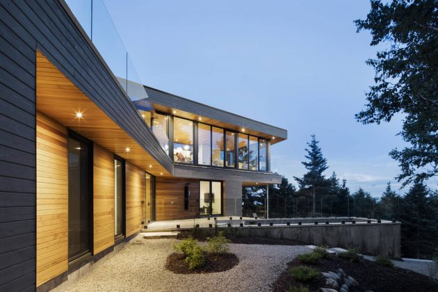 Altaïr House en Cap-à-l'Aigle, QC, Canadá by Bourgeois / Lechasseur Architects : Photo credit © Adrien Williams