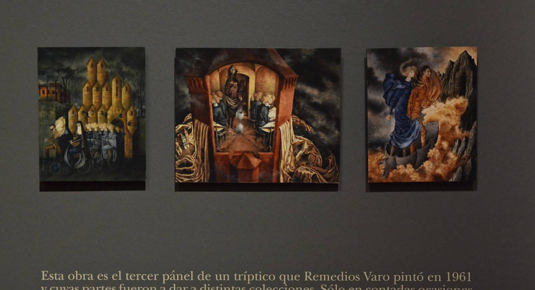 Triptico de 1961 creado por la artista Remedios Varo : Fotografía © Museo de Arte Moderno