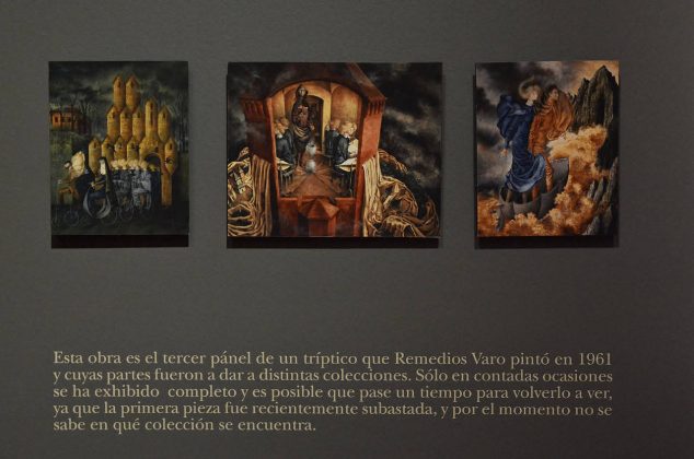 Triptico de 1961 creado por la artista Remedios Varo : Fotografía © Museo de Arte Moderno