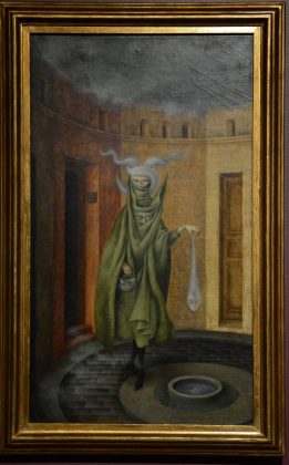 Mujer saliendo del Psicoanalista de 1960 creado por la artista Remedios Varo : Fotografía © Museo de Arte Moderno