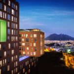 Vista Panorámica desde el Edificio JADE hacia la Ciudad de Monterrey del Proyecto CANTERA : Render cortesía de © Carza