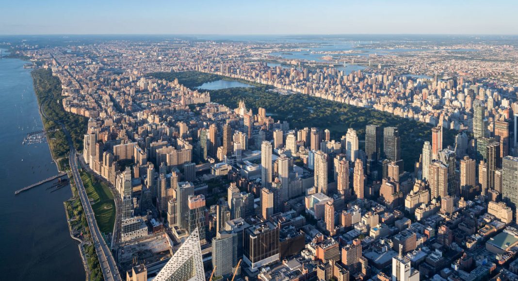 VIΛ 57 West Aerial View by BIG – Bjarke Ingels Group : Photo credit © Iwan Baan