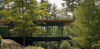 Kengo Kuma, Glass Wood House, New Canaan, Connecticut, USA : Copyright © Kengo Kuma & Associates for Glass Wood House