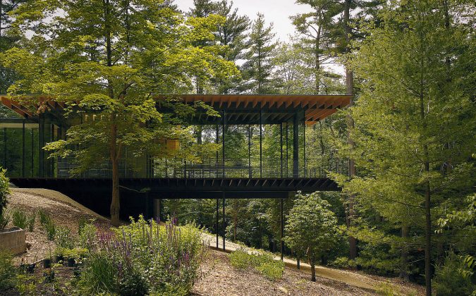 Kengo Kuma, Glass Wood House, New Canaan, Connecticut, USA : Copyright © Kengo Kuma & Associates for Glass Wood House