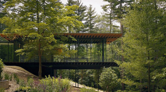 Kengo Kuma, Glass Wood House, New Canaan, Connecticut, USA : Copyright © Kengo Kuma & Associates for Glass Wood House