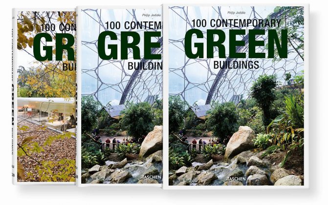 100 edificios sostenibles contemporáneos, del autor Philip Jodidio - Tapa dura, estuche con 2 vols., 24 x 30.5 cm, 696 páginas : Cover © TASCHEN GmbH