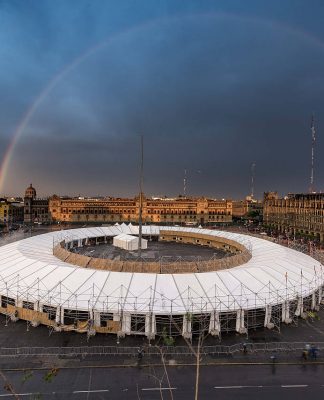 Pabellón Feria de las Culturas Amigas 2016 de Ambrosi Etchegaray : Fotografía cortesía de © LIGA, Espacio para Arquitectura, DF