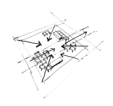 Sketch of visual and physical permeability (Daudelin block) : Photo credit © NIPPAYSAGE