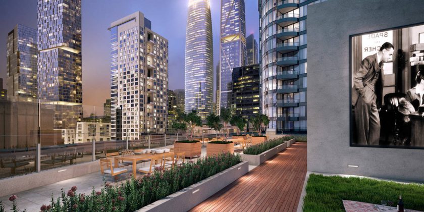 LUMINA Condominium Development Terrace/Roof Top Movie Lawn : Photo credit © Steelblue