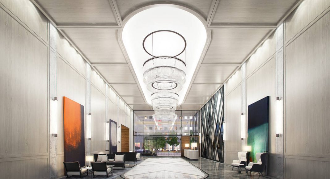 The Residences of 488 University Avenue Lobby : Photo credit © Norm Li Architectural Graphics