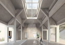 Ganador del PRIMER PREMIO del Concurso Green Academy - Equipo Maher McCarthy Parker : Miembros Michael McCarthy, Tom Parker, Paul Maher : Render cortesía de © YAC