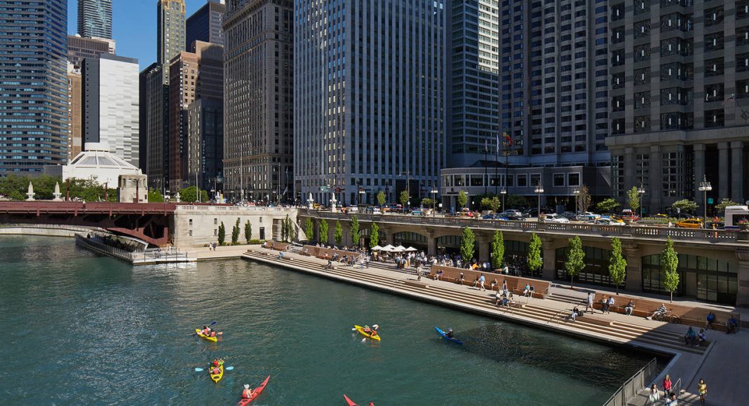 Chicago Riverwalk by Ross Barney Architects : Photo © Kate Joyce Studios