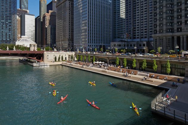 Chicago Riverwalk by Ross Barney Architects : Photo © Kate Joyce Studios