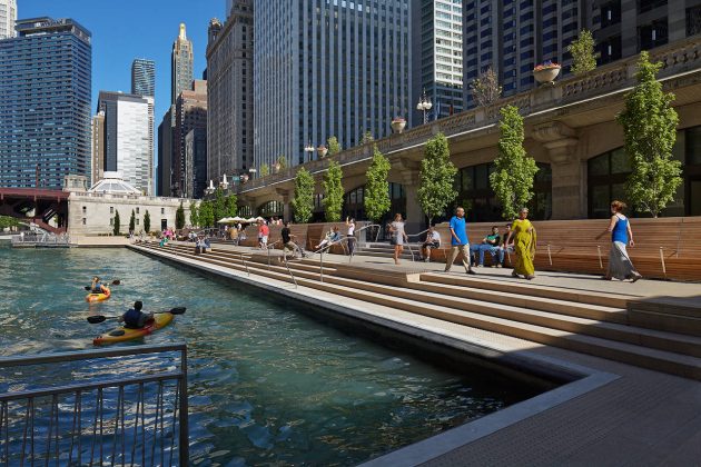 Chicago Riverwalk by Ross Barney Architects : Photo © Kate Joyce Studios