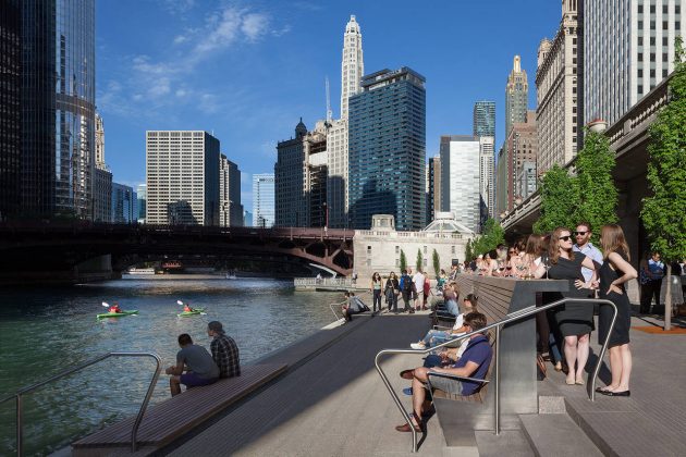 Chicago Riverwalk by Ross Barney Architects : Photo © Kate Joyce Studios