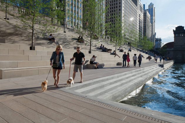 Chicago Riverwalk by Ross Barney Architects : Photo © Kate Joyce Studios