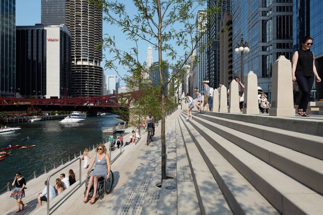 Chicago Riverwalk by Ross Barney Architects : Photo © Kate Joyce Studios