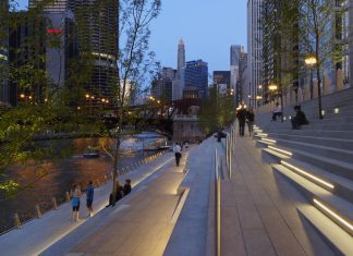 Chicago Riverwalk by Ross Barney Architects : Photo © Kate Joyce Studios