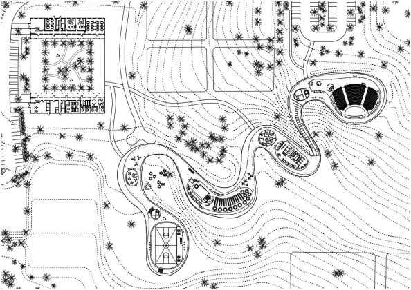 Grace Farms by SANAA Building Plan : Drawing © SANAA
