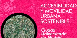 Concurso Accesibilidad y Movilidad Urbana Sostenible Ciudad Universitaria de Madrid : Cartel © COAM - © OCAM
