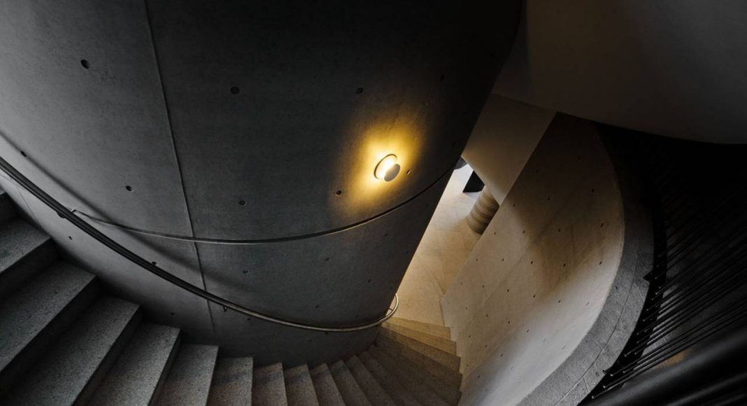 Green Places Community Clubhouse Rotating Staircase by Chain 10 Urban Space Design : Photo credit © Kuo-Min Lee