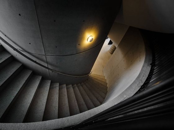 Green Places Community Clubhouse Rotating Staircase by Chain 10 Urban Space Design : Photo credit © Kuo-Min Lee