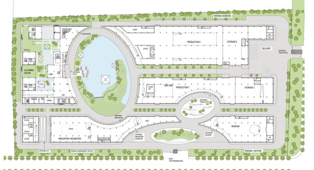 Ground Floor Plan : Photo credit © Project Team: Hui Jun Wang, Yuan-Sheng Chen, Florian Pucher, Milan Svatek, Christian Junge