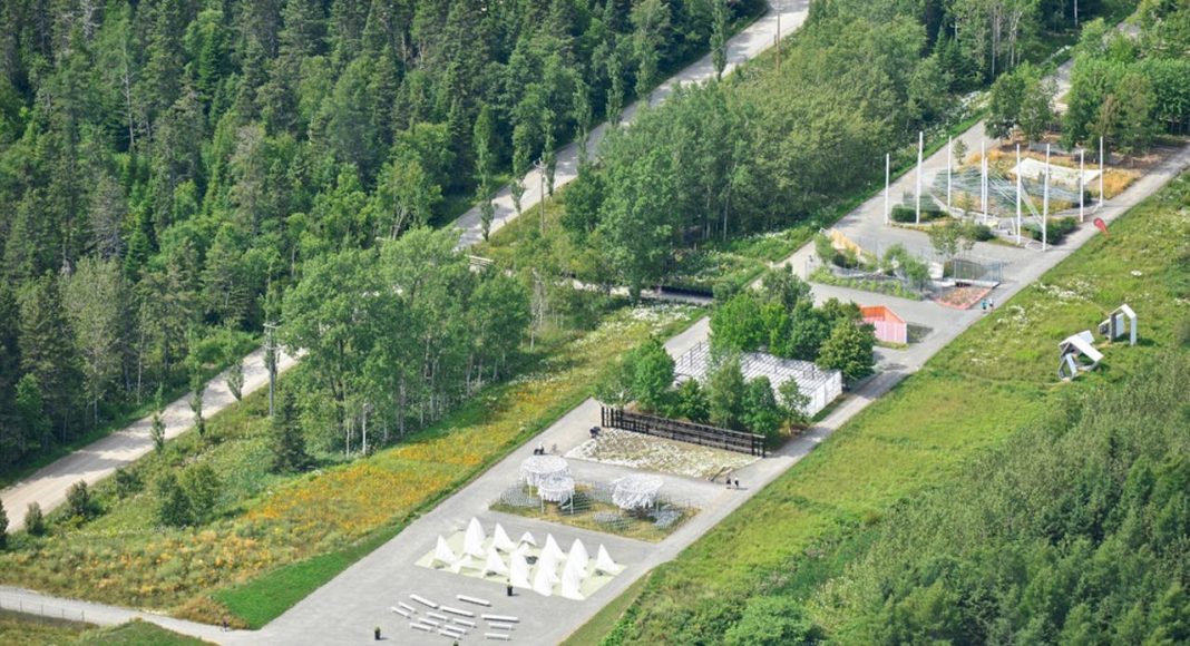 Aerial view of the International Garden Festival 2016 : Photo credit © Pierre Lahoud