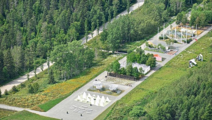 Aerial view of the International Garden Festival 2016 : Photo credit © Pierre Lahoud