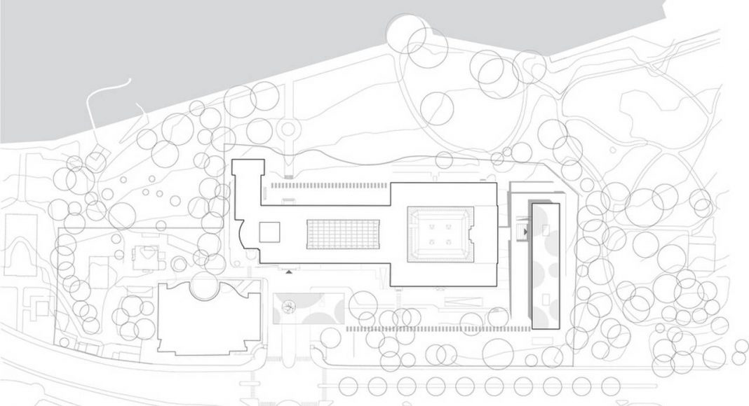 Site Plan World Trade Organization in Genève, Switzerland : Photo credit: Wittfoht Architekten