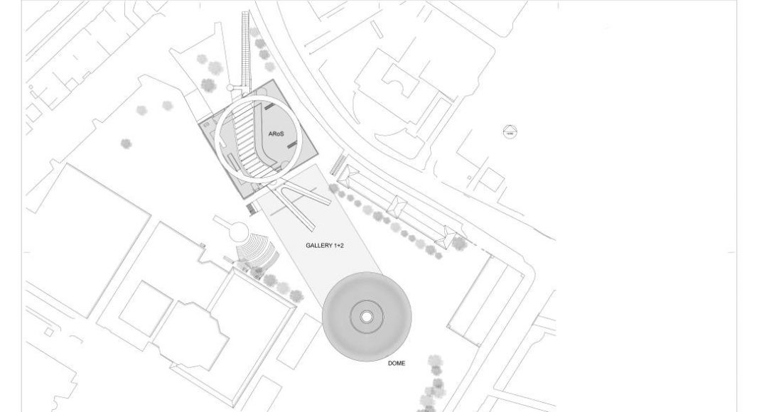 ARoS Next Level Siteplan Schmidt Hammer Lassen Architects : Drawing © Schmidt Hammer Lassen Architects
