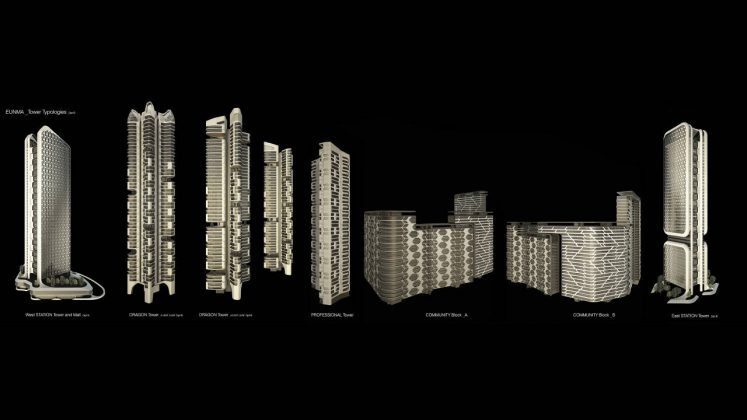 Eunma Housing Development Building Typology Composite in Seoul by Ben van Berkel / UNStudio and Heerim : Render © UNStudio and © Heerim