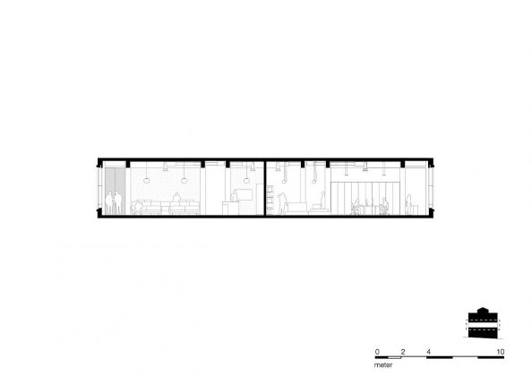 De Bank by KAAN Architecten Cross Section : Drawing © KAAN Architecten