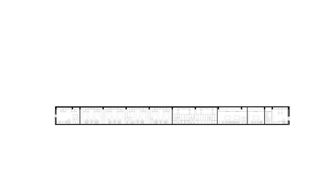 De Bank by KAAN Architecten Longitudinal Section : Drawing © KAAN Architecten