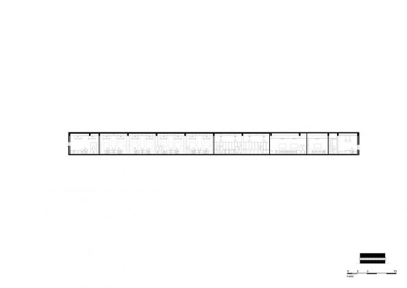 De Bank by KAAN Architecten Longitudinal Section : Drawing © KAAN Architecten